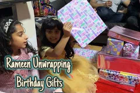 Rameen Unwrapping birthday gifts | 0220 | London Walay | Rameen kay birthday gifts