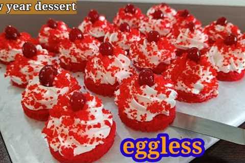they will disappear in 1 minute ||  New year dessert || egg less