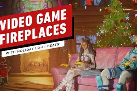Video Game Fireplaces With Holiday Lo-Fi Playlist Featuring Fortnite, Elden Ring, And More