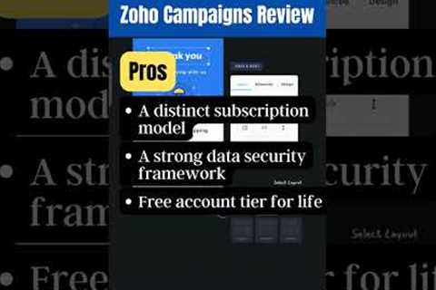 Zoho Campaigns Reviews by Paid Users