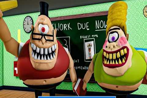 Crazy Class Detention At Mr. Stinky's School ( Roblox Obby )