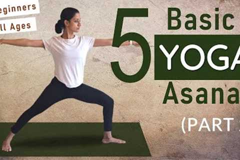 Basic YOGA ASANAS for GOOD HEALTH (PART 2) - for Beginners and all Age Groups | Yoga at Home