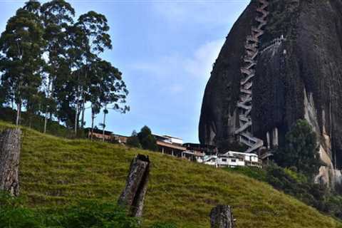 Collecting the Top of Piedra del Penol in Colombia