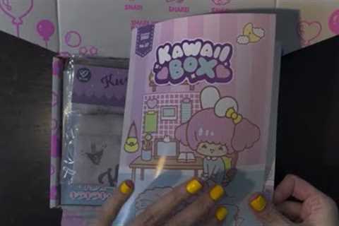 ASMR| Unboxing Whisper Kawaii Subscription box Jan 2023 W/ Plastic Crinkles Japan Kawaii items