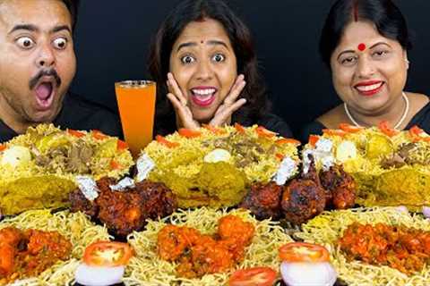 Spicy Noodles🔥Spicy Chicken Chaap, Mutton Biryani, Chicken Lollipop, Street Food Eating Challenge