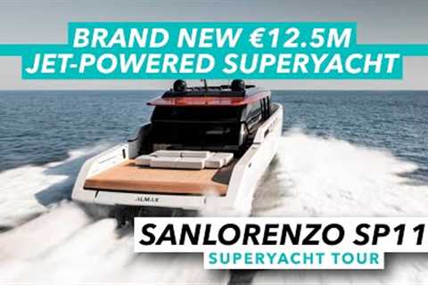 Brand new €12.5 million jet powered superyacht | Sanlorenzo SP110 yacht tour | Motor Boat &amp;..