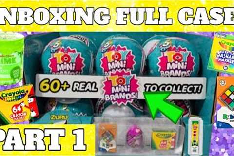 UNBOXING FULL CASE Toy Mini Brands Zuru 5 Surprise Blind Bag Toy Opening!!! Part 1!
