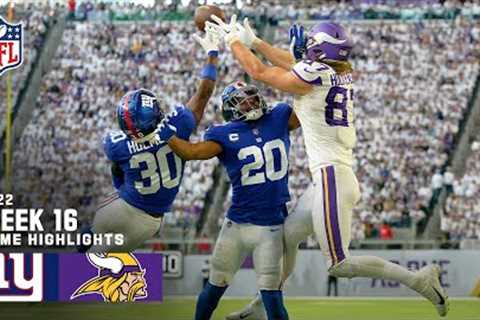 New York Giants vs. Minnesota Vikings | 2022 Week 16 Game Highlights