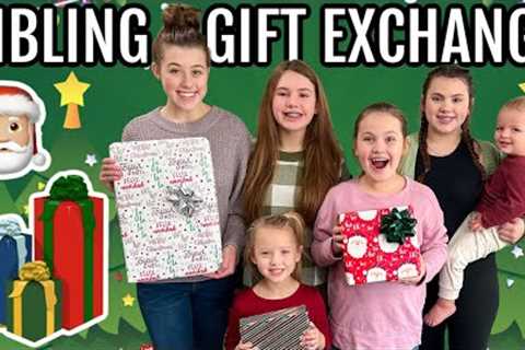 SECRET SANTA SiBLING GiFT EXCHANGE w/ 6 KiDS 2022!!🎁