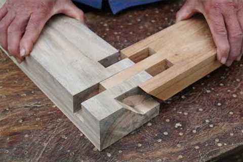 Amazing Woodworking Technique That Japanese Carpentry Does When Joining Wood