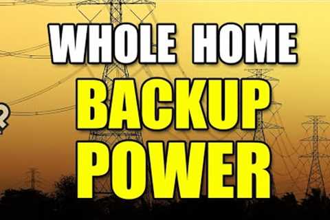 When the Grid Goes Down: Instantly Power Your Home
