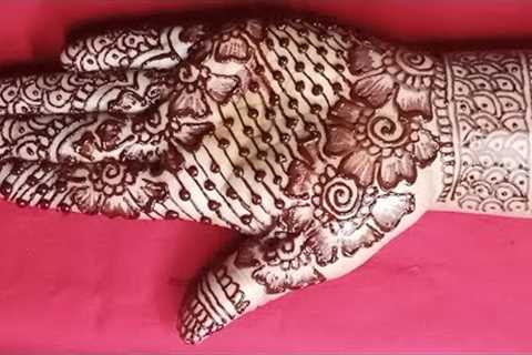 Beautiful easy mehndi design for front hand Unique mehndi design