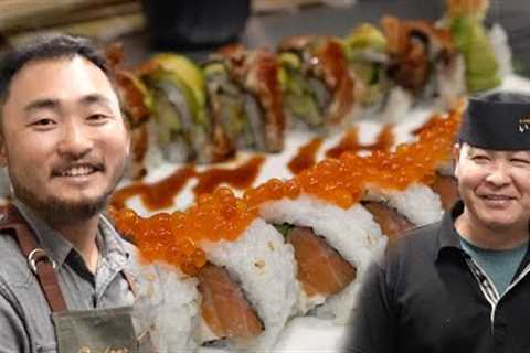 I Went to Teach a Japanese Chef How to Make AMERICAN Sushi