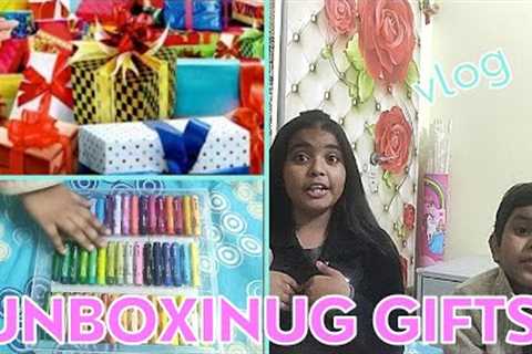 Unboxing gifts|| Unboxing birthday gift|| Unboxing gifts Vlog🥳|| Mahi and Faiqa vlog|🎁🥳
