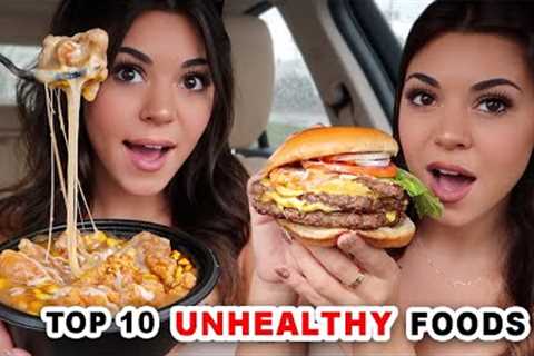 Eating the TOP 10 Most Unhealthy Fast Foods in America!
