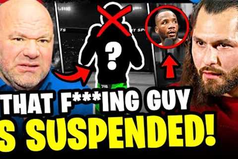 BREAKING! Dana White SUSPENDS UFC fighter, Conor McGregor TRASH TALK, Jorge Masvidal vs Leon Edwards