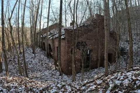 Abandoned facility and loading dock near Masontown PA. + Aerial photography