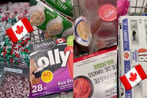 🇨🇦 tiktok Canadian grocery shopping asmr | RANDOM RESTOCKS