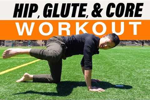 Hip, glute, core workout for beginners *follow along* - at home workout for seniors and beginners