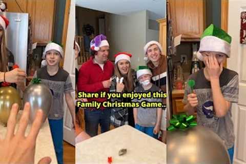 Greatest Family games! Balloon Family Christmas Game #familygames #familyparty #christmas #baloon