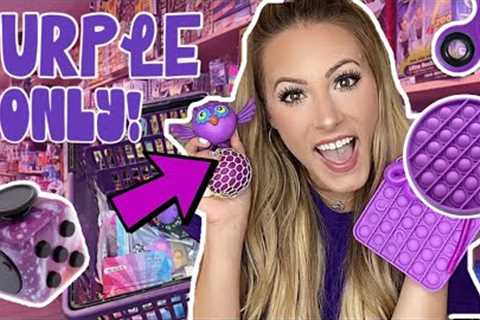 NO BUDGET PURPLE FIDGET SHOPPING CHALLENGE 💜😱