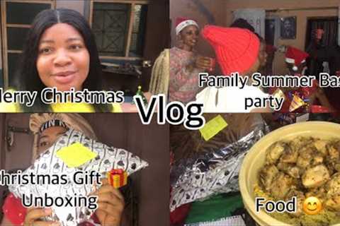 Family Summer Bash Party 🎉 | Unbox My Christmas Gift 🎁 with me | VLOGMAS DAY4