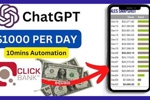 How to use Chat GPT to make money with ClickBank Affiliate Marketing using Free Traffic.