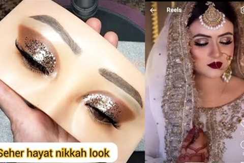 seher hayat nikkah eye makeup | seher hayat inspired look | step by step | tutorial | Kiran usman