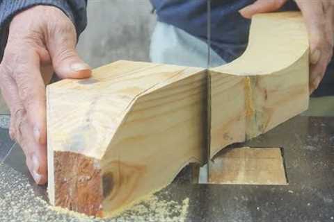 Extremely Amazing Techniques &amp; Skills Woodworking Craft Workers // Unique Curved Wooden..