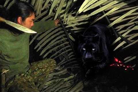 move into the deep forest in search of food, survival alone, survival instinct