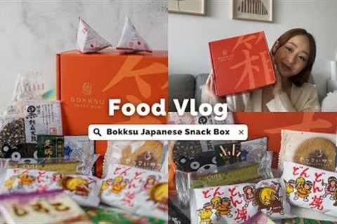 FOOD VLOG | Unboxing Japanese Snack Box from Bokksu &amp; Review | What's in the Box?