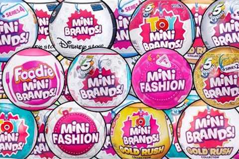 UNBOXING EVERY MINI BRANDS...SO FAR! MINI BRANDS FASHION SERIES 2! FOODIE MINI BRANDS! SERIES 4!