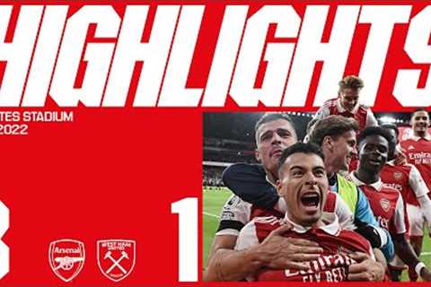 HIGHLIGHTS | Arsenal vs West Ham (3-1) | Saka, Martinelli and Nketiah