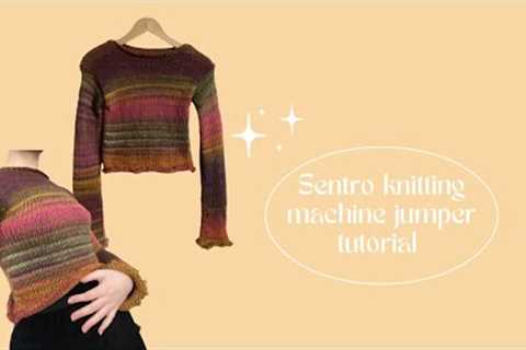 ⭐️How to make a jumper on a knitting machine⭐️