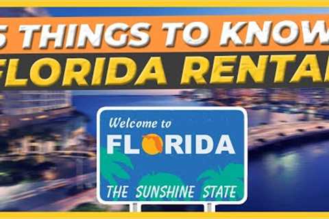 Florida Vacation Rental Investing - 5 Things To Know