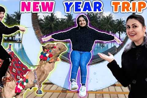 NEW YEAR TRIP | Family Travel Vlog | Zorbing, Pottery, Movie, Archery | Aayu and Pihu Show