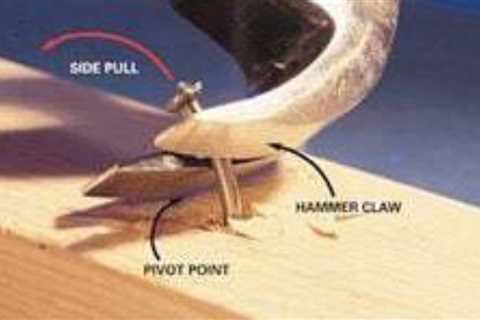 Here are some tips to get rid of nails stuck in wood