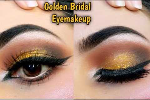 Golden Bridal Eyemakeup Tutorial Step By Step | Smokey Look | Decent Dot