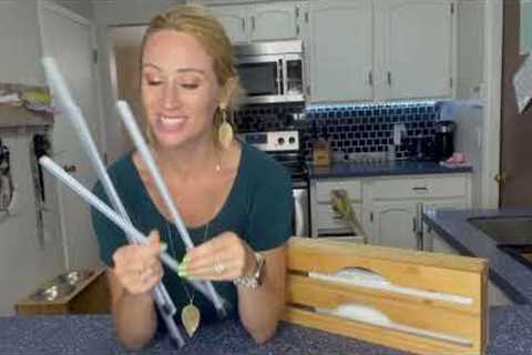 Review of Foil And Plastic Wrap Organizer-16 Plastic Wrap Dispenser With Cutter Is Used
