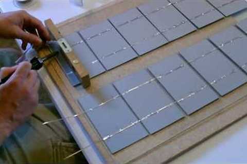 How to make a Solar Panel - Wiring, Soldering, and Cell Layout - Explained Simply!