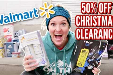 WALMART CHRISTMAS CLEARANCE 2022 SHOP WITH ME &amp; HAUL | 50% OFF SHOPPING