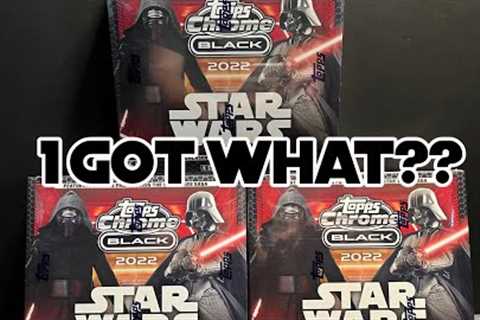 Topps Chrome Black Star Wars x3 and a Beer
