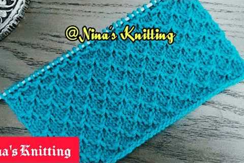 Super Easy ☃️ Knitting Pattern With English Subtitles