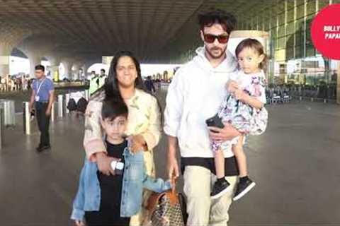 Ayush Sharma and Family at Airport || Bollywood Paparazzi