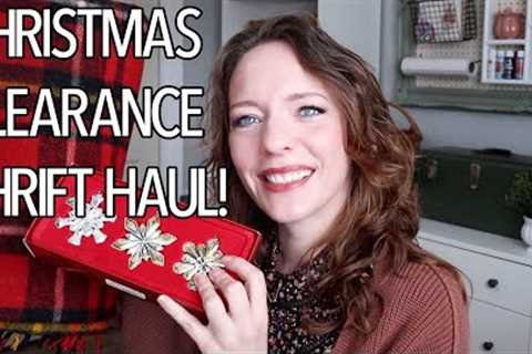 AFTER CHRISTMAS CLEARANCE GOODWILL HOME DECOR THRIFT HAUL - THRIFT AND TELL - CLEARANCE HAUL