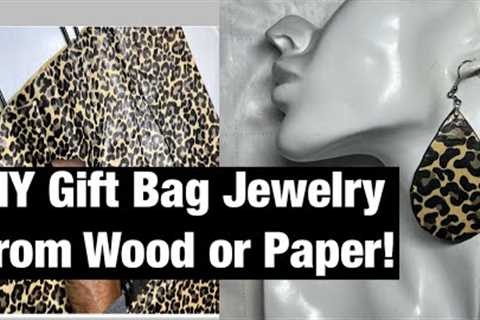 How to use Gift Bags to make jewelry #glowgorge #paperjewelry #giftbagjewelry