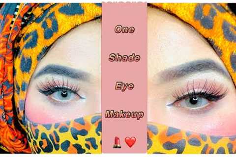 One shadow Eye-Makeup | How to create cut crease eyelook | Matte eyemakeup
