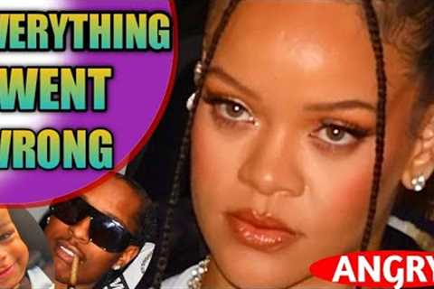 ANGRY RIRI; RIHANNA And ASAP Rocky late night party turn into a mess up