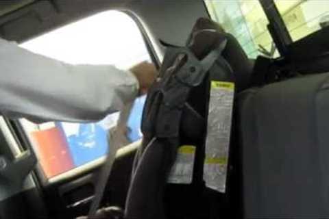 How to put a child seat into a 2016 GMC Sierra Double Cab