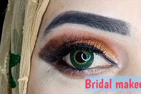 Bridal eye makeup  tutorial  step by step makeup